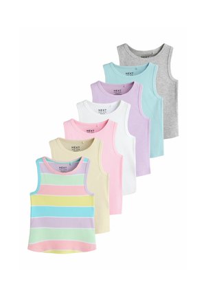 Next, REGULAR FIT - RIBBED VESTS 7 PACK . - Top - multi pastel