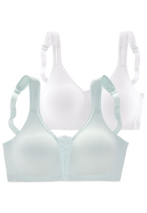 2 PACK - Triangel BH - hellblau weiß