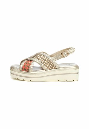 Sandalias de cuña - gold