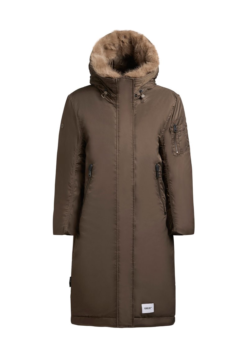 khujo Wintermantel lichtbruin
