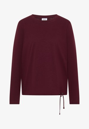 Cecil, LANGARM SHIRT MIT RUNDHALS UND TUNNELZUG - Langarmshirt - red wine
