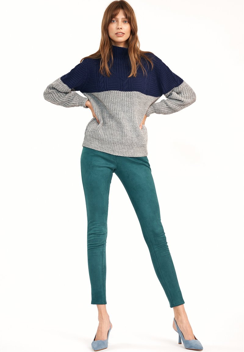 Damen Strickjacken | Nife Strickpullover navy grey/grau - MY76624 Damen Strickjacken | Nife Strickpullover navy grey/grau - MY76624