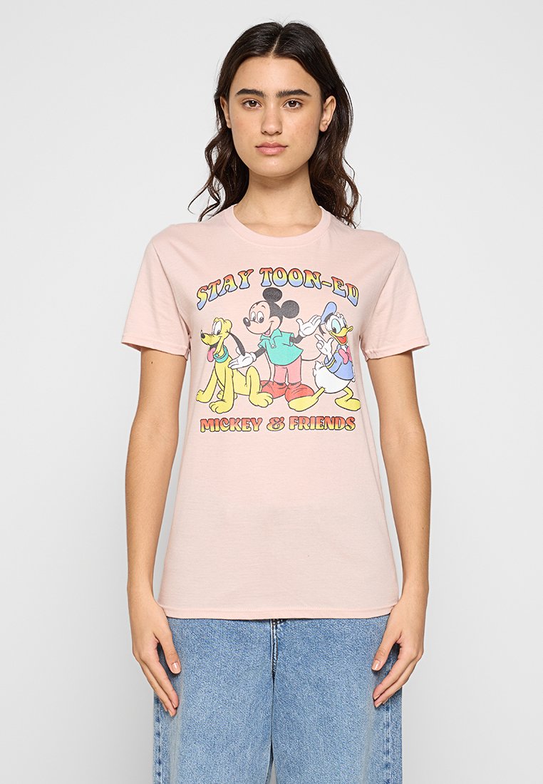 Disney T-shirt print roze