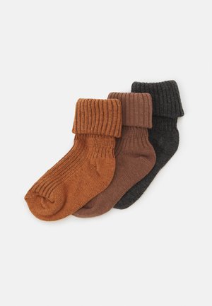 UNISEX 3 PACK - Strømper - beige/brown