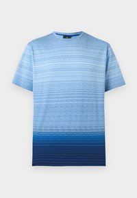 CASUAL FIT STRIPE - Tricou cu imprimeu - light blue