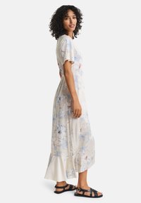 GANT FLORAL PRINT WRAP FRILL - Kasdienė suknelė - putty