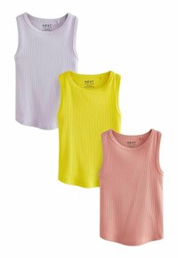 Next - BOXY 3 PACK REGULAR FIT - Débardeur - pink purple yellow Image miniature 1