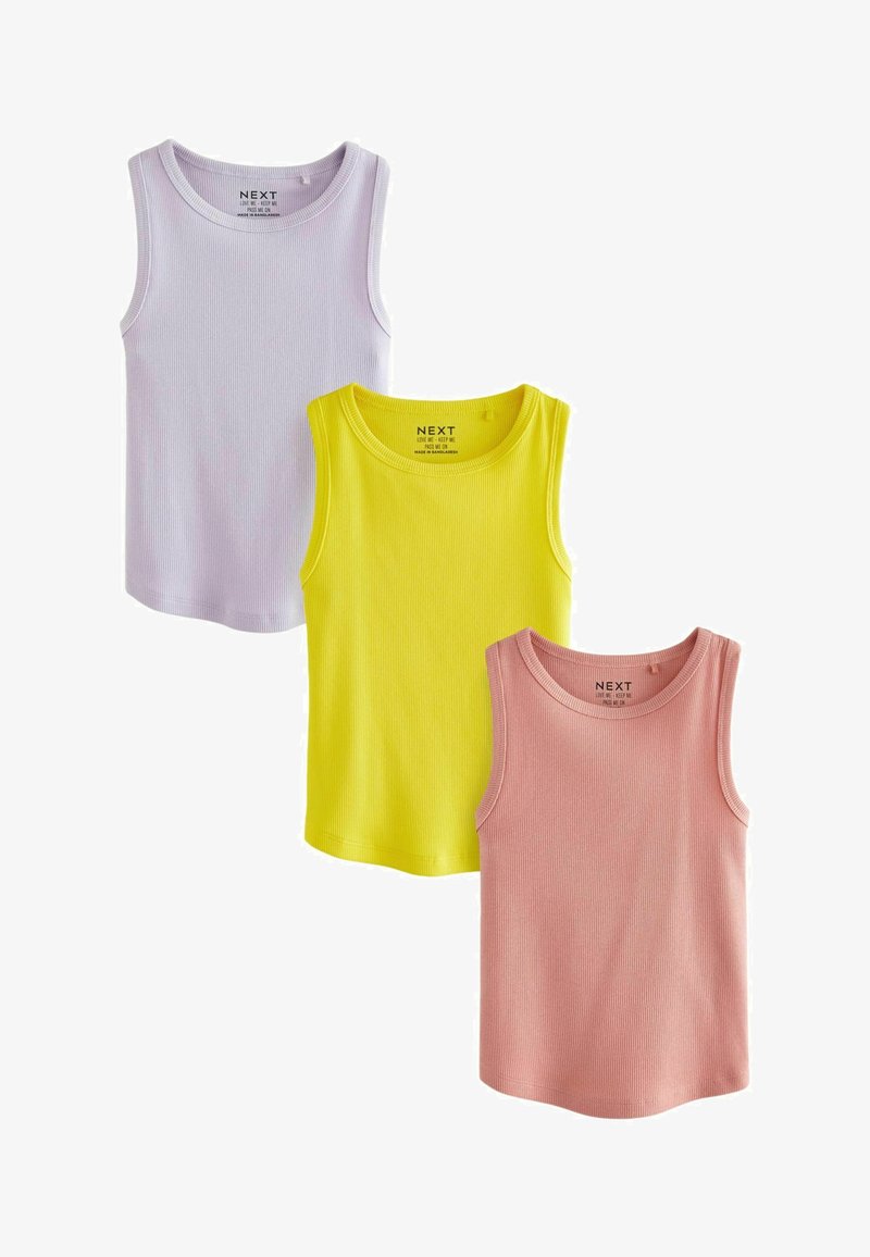 Next BOXY 3 PACK REGULAR FIT - Top - pink purple yellow