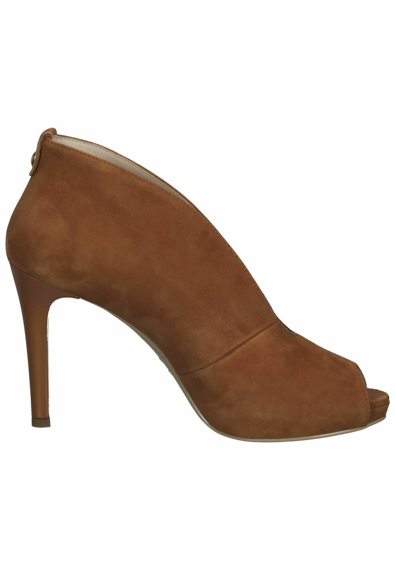 Damen Klassische Pumps | NeroGiardini High Heel Peeptoe tabacco/braun - DP79329 Damen Klassische Pumps | NeroGiardini High Heel Peeptoe tabacco/braun - DP79329