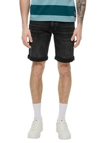 QS BERMUDA JOHN REGULAR FIT MID RISE STRAIGHT LEG - Jeansshort - dunkelgrau