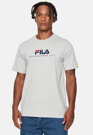 Fila BEDBURG - Camiseta estampada - light grey melange
