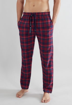 TOM TAILOR Pyjama bottoms - rot dunkel karo