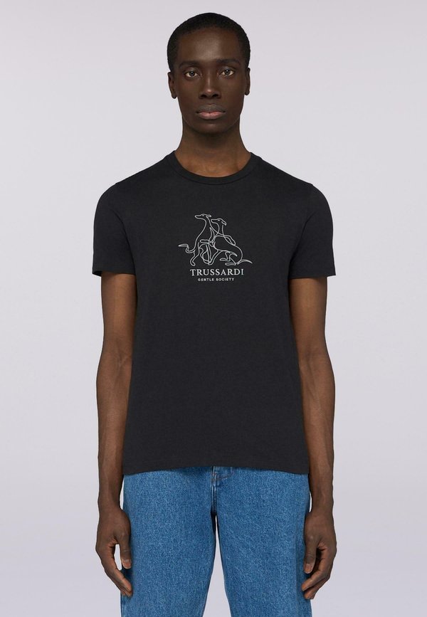 REGULAR FIT CON RICAMO GENTLE SOCIETY - T-Shirt print