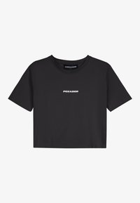 INES CROPPED BABY TEE - T-shirt basique - black/white
