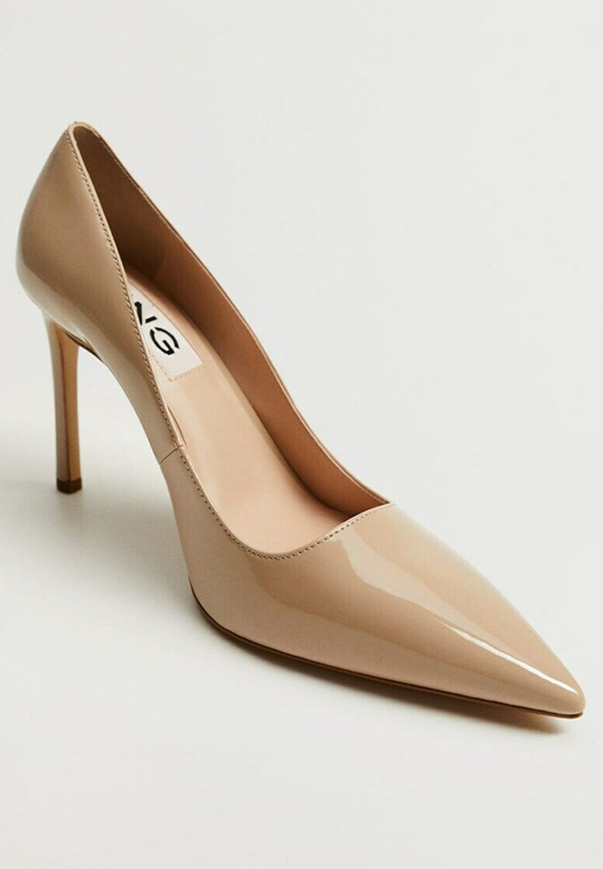 mango pumps beige