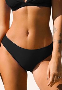 Cupshe SET WITH CONTRAST PIPING  TWO PIECE  - Bikini - solid black