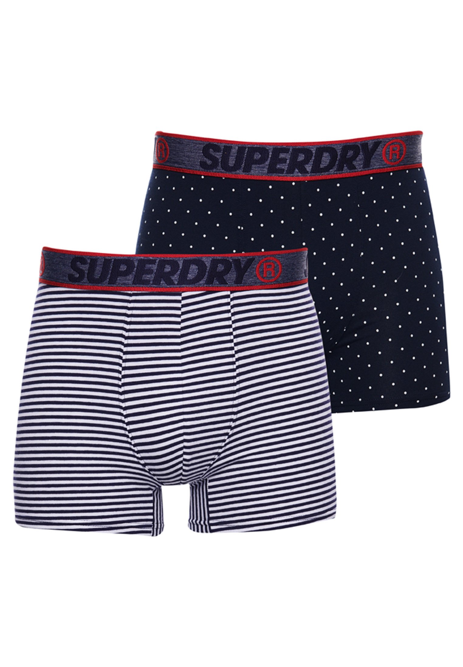 Superdry ORGANIC 2 PACK - Onderbroeken - navy aop multipack/Blauw -  Zalando.be