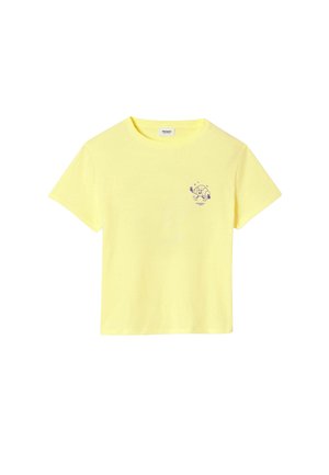 Promod, T-SHIRT  MADE IN FRANCE - T-shirt imprimé - jaune