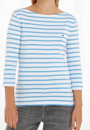 Langærmet T-shirt - light blue