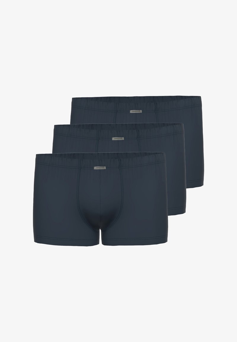 Set di tre boxer grigi scuri da uomo. Realizzati in tessuto morbido, con una vita elastica e cuciture lisce per il massimo comfort.