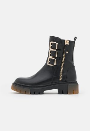 Cowboy-/Bikerstiefelette - black/gold
