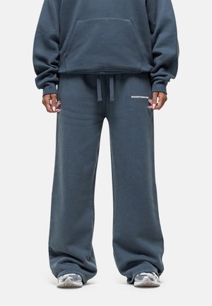 ESSENTIAL WIDE LEG PANTS - Tracksuit bottoms - blue
