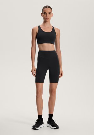 OYSHO COMFORTLUX HIGH-RISE 25cm BIKER - Rövidnadrágok - black