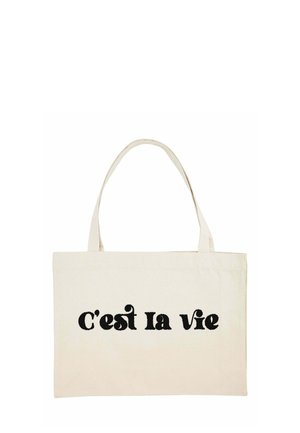 CEST LA VIE PRINT - Shopping Bag - off-white