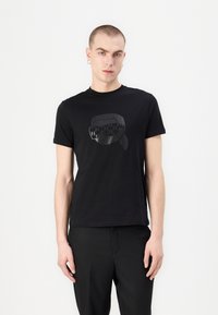 KARL LAGERFELD - CREW NECK - Print T-shirt - black Thumbnail Image 1