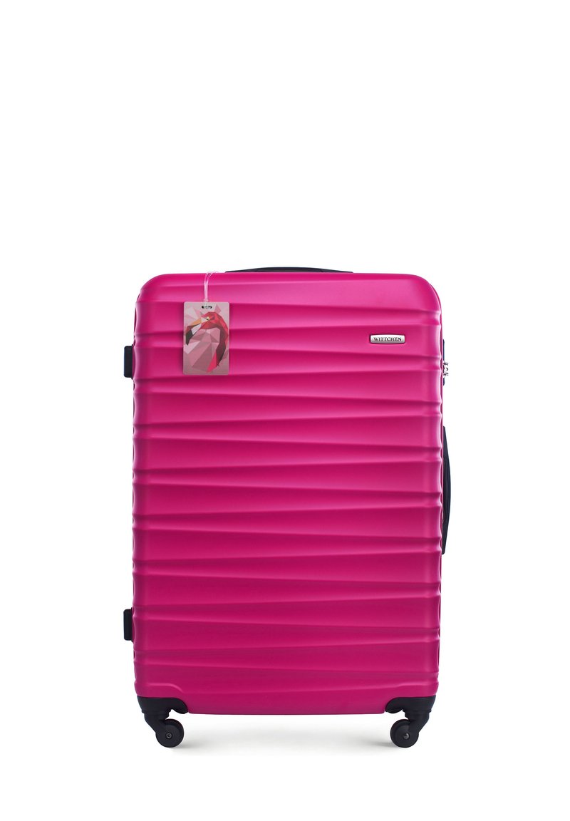 WITTCHEN LARGE SUITCASE WITH LUGGAGE TAG FROM ABS - Valise à roulettes - pink