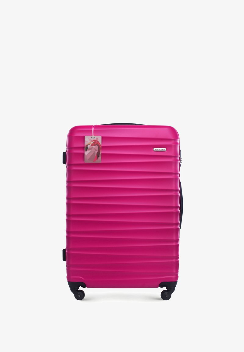 WITTCHEN LARGE SUITCASE WITH LUGGAGE TAG FROM ABS - Valise à roulettes - pink