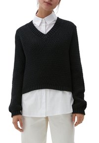 QS Strickpullover - black