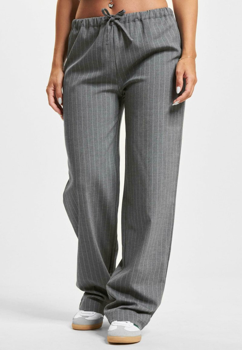 DEF LARA - Kalhoty - mid grey solid