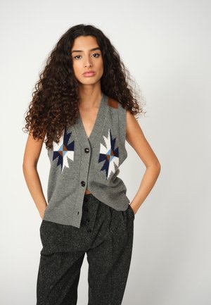 MMHVICTORY - Waistcoat - grey melange