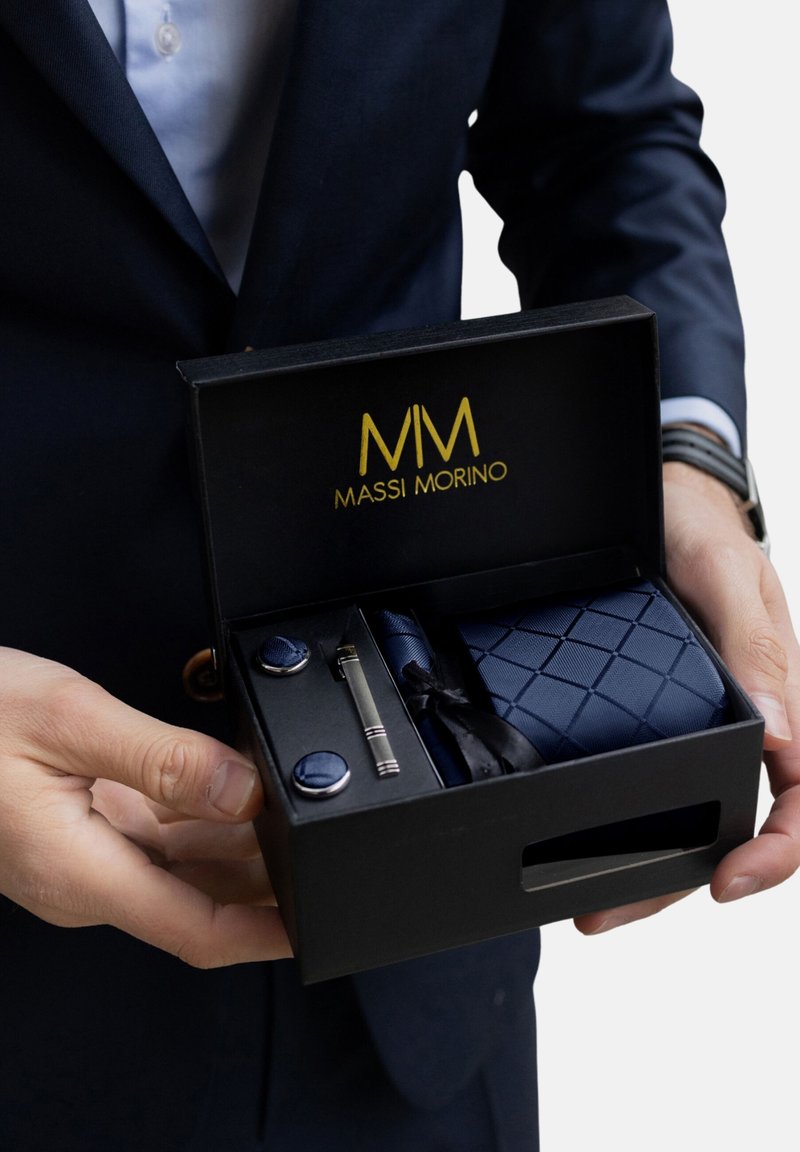 Marineblauwe Paisley Stropdas | Op voorraad | Tailor Toki