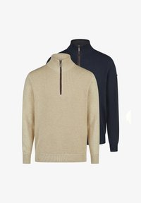 Unausgewählt, beige/dunkelblau