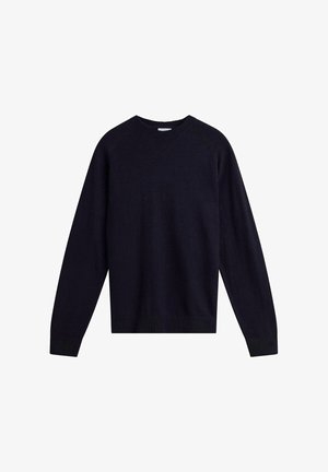 Bläck, FITCH LINEN CREWNECK - Trui - dark blue