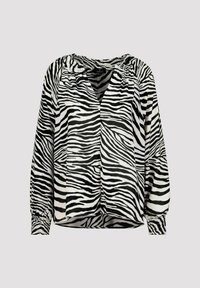 Monari GESMOKTE ZEBRAMUSTER  - Blouse - schwarz gemustert (998)