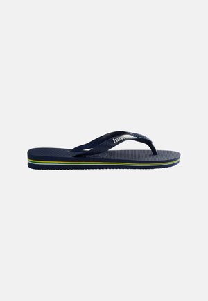 Havaianas BRASIL LOGO UNISEX - Sandaler m/ tåsplit - navy blue
