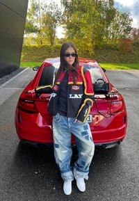 Replay RACING JACKET UNISEX - Jachetă de vară - black/red/yellow/white