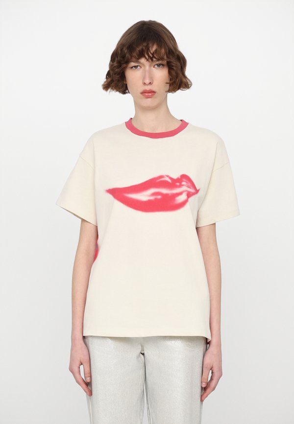 GRAFFITY - Print T-shirt - silver