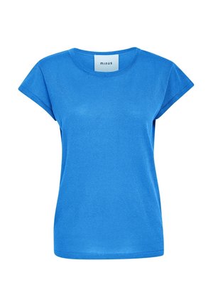 Minus, CARLINA - Print T-shirt - ocean blue lurex