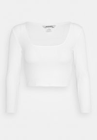 Monki Långärmad tröja - white