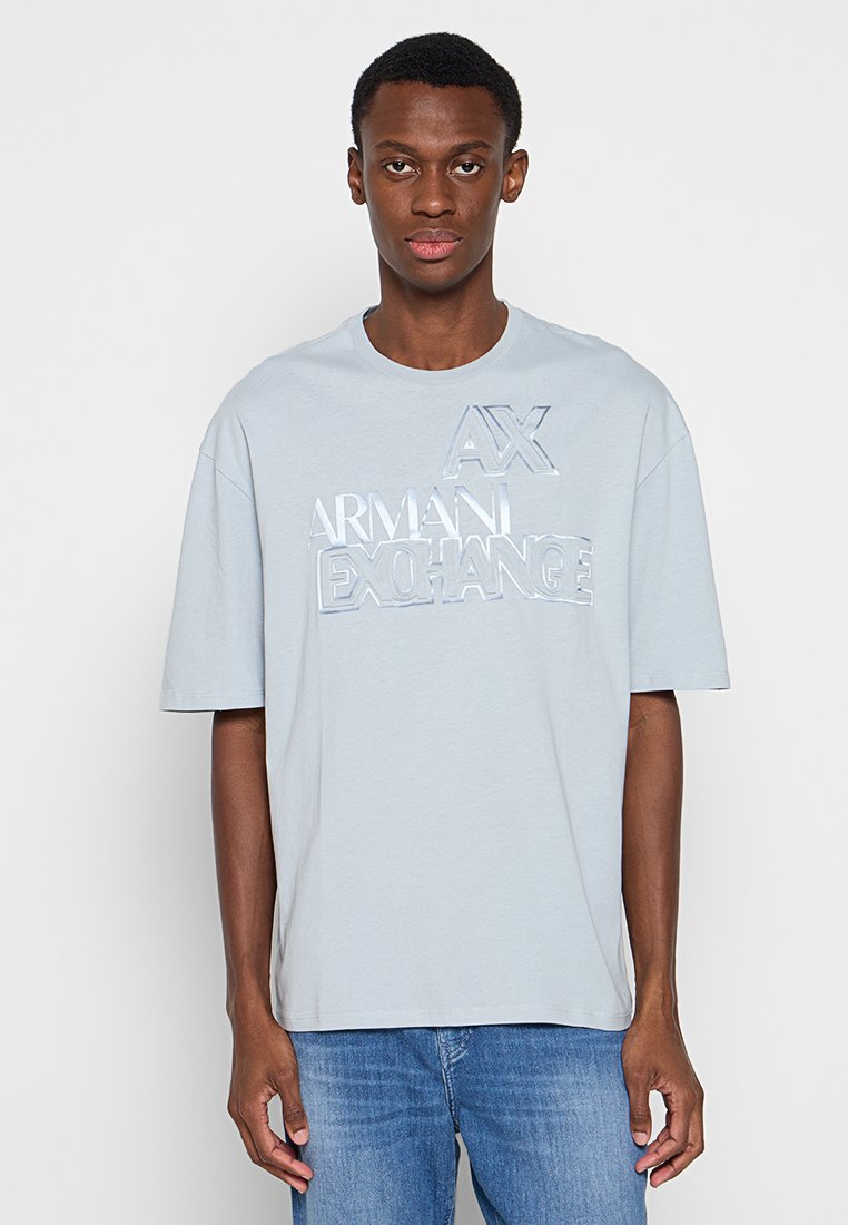 Armani Exchange T-shirt print lichtgroen Armani Exchange T-shirt print lichtgroen