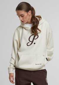 PROHIBITED BRIXTON - Kapucnis pulóver - cream