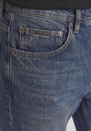 Antony Morato, JEANS BRAD FLARED STRAIGHT FIT IN RIGID BLUE DENIM - Straight leg jeans - blue denim