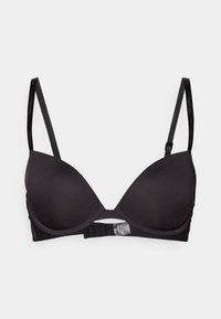 PUSH UP PLUNGE SOFT STRETCH LACE - Push-up bra - black