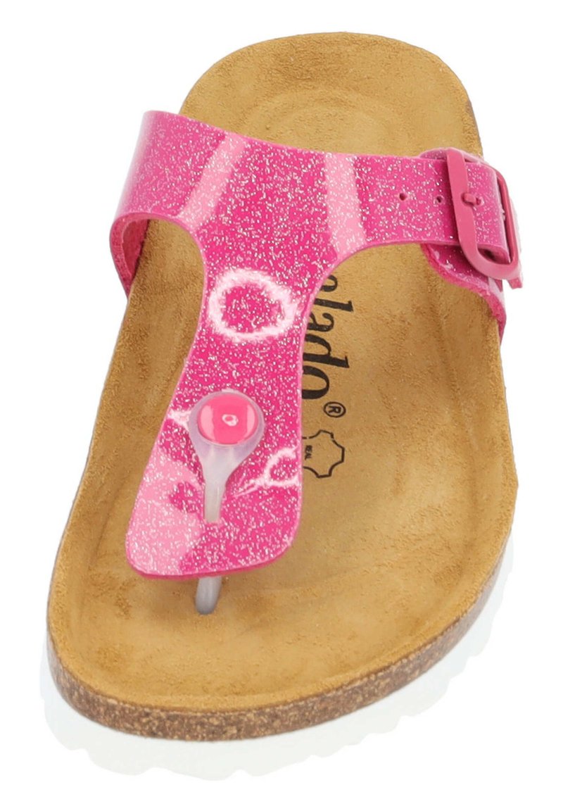 Palado KOS ORION Bade-Zehentrenner pink glitzer/pink