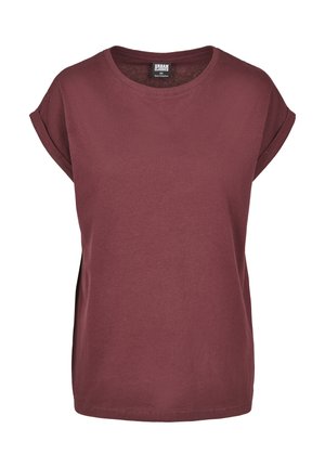 Urban Classics EXTENDED SHOULDER - Pamata T-krekls - redwine