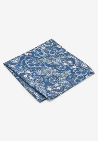 Next SAGE WITH FLORAL SET - Nosinaitė į švarko kišenę - neutral brown navy blue floral